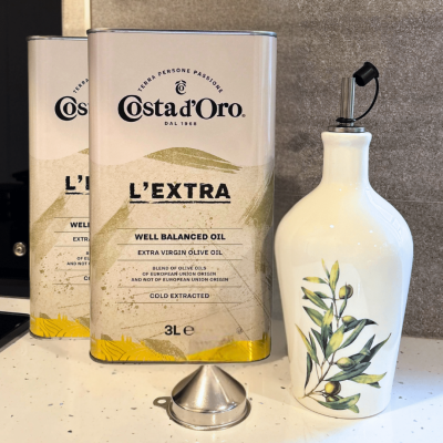 La Grande Arte di Olio Set – 6L Extra Natives Olivenöl + Keramikflasche