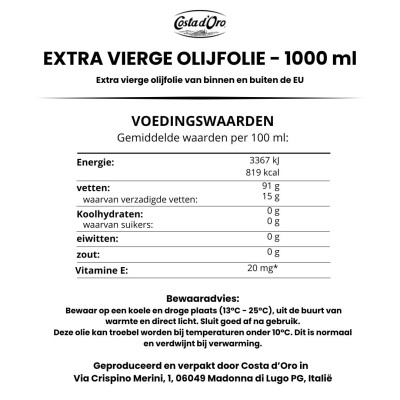 Extra Natives Olivenöl – 1000ml kaltgepresst & vielseitig