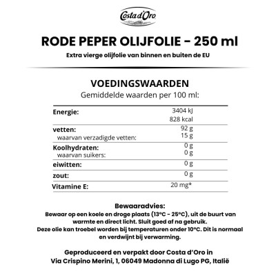 Chili-Olivenöl – 250ml würzig & mediterran