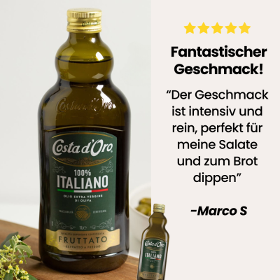 100% Italienisches Olivenöl – 250ml kaltgepresst & edel