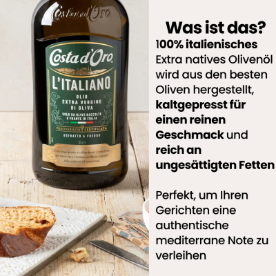100% Italienisches Olivenöl – 250ml kaltgepresst & edel