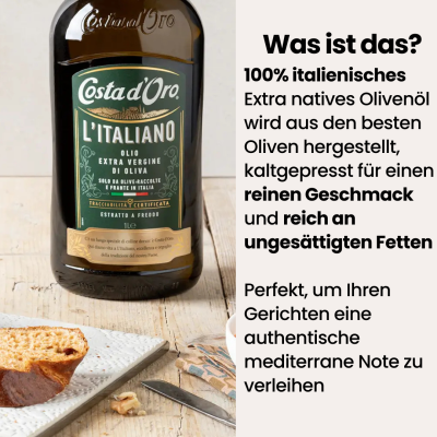 100% Italienisches Olivenöl – 3L kaltgepresst & hochwertig