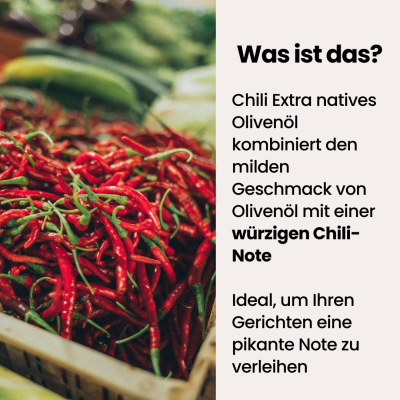 Chili Olivenöl Vorteilspaket – 750ml Scharfes Olivenöl