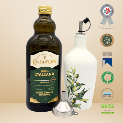 1L Italienisches Olivenöl + Keramikflasche