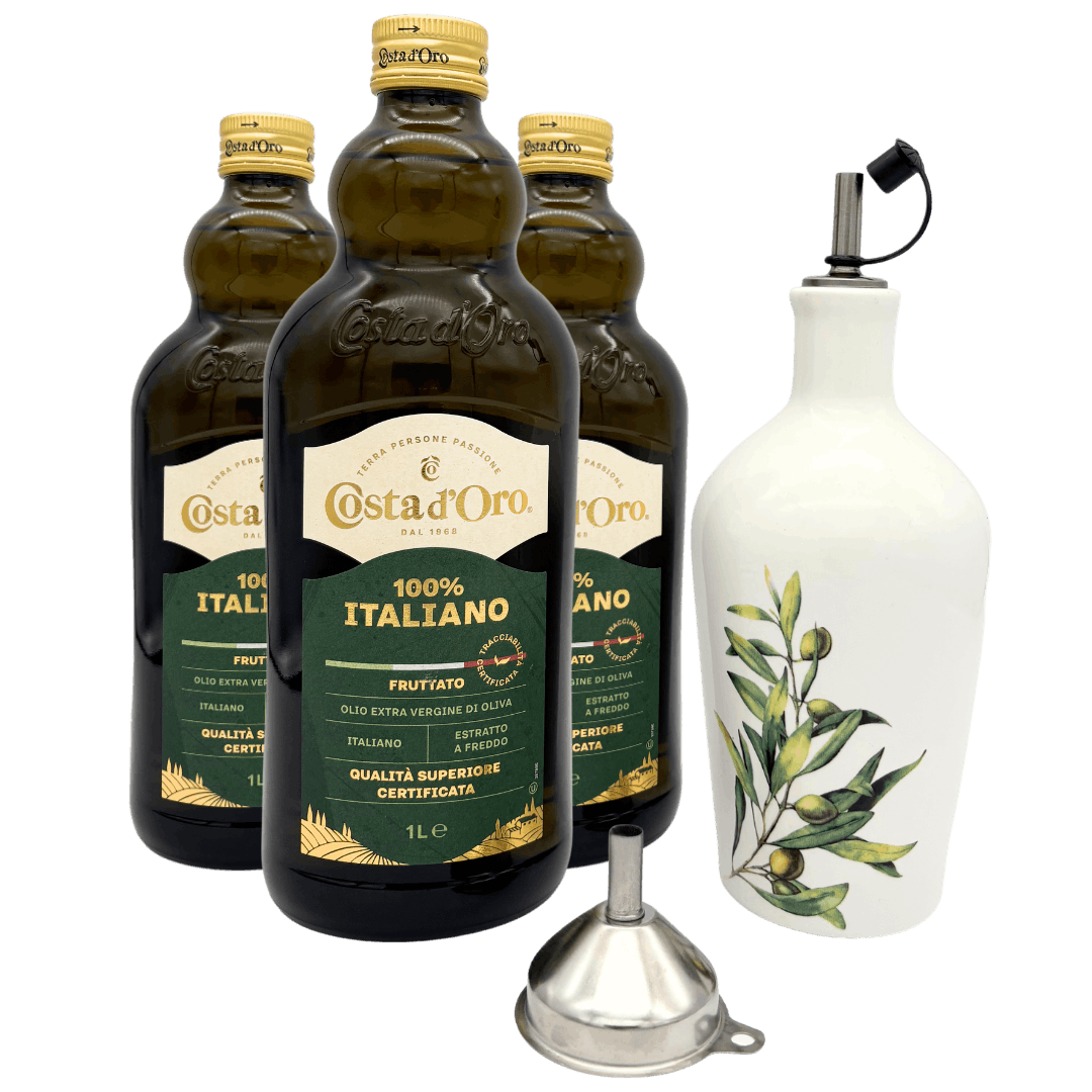 3L 100% Italienisches Olivenöl Extra Vergine + Keramikflasche